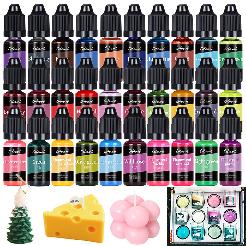 Soap Making Supplies - 30 Colors Candle Dyes Pigment Liquid
