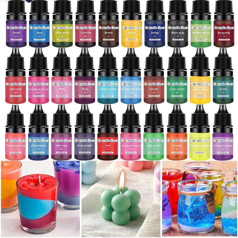 Soap Making Supplies - Candle Dyes Pigment Aromatherapy Liquid Colorant