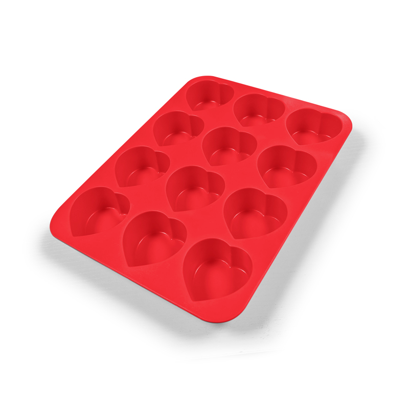 Soap Making Supplies - Silicone Heart Molds for Chocolate Muffin