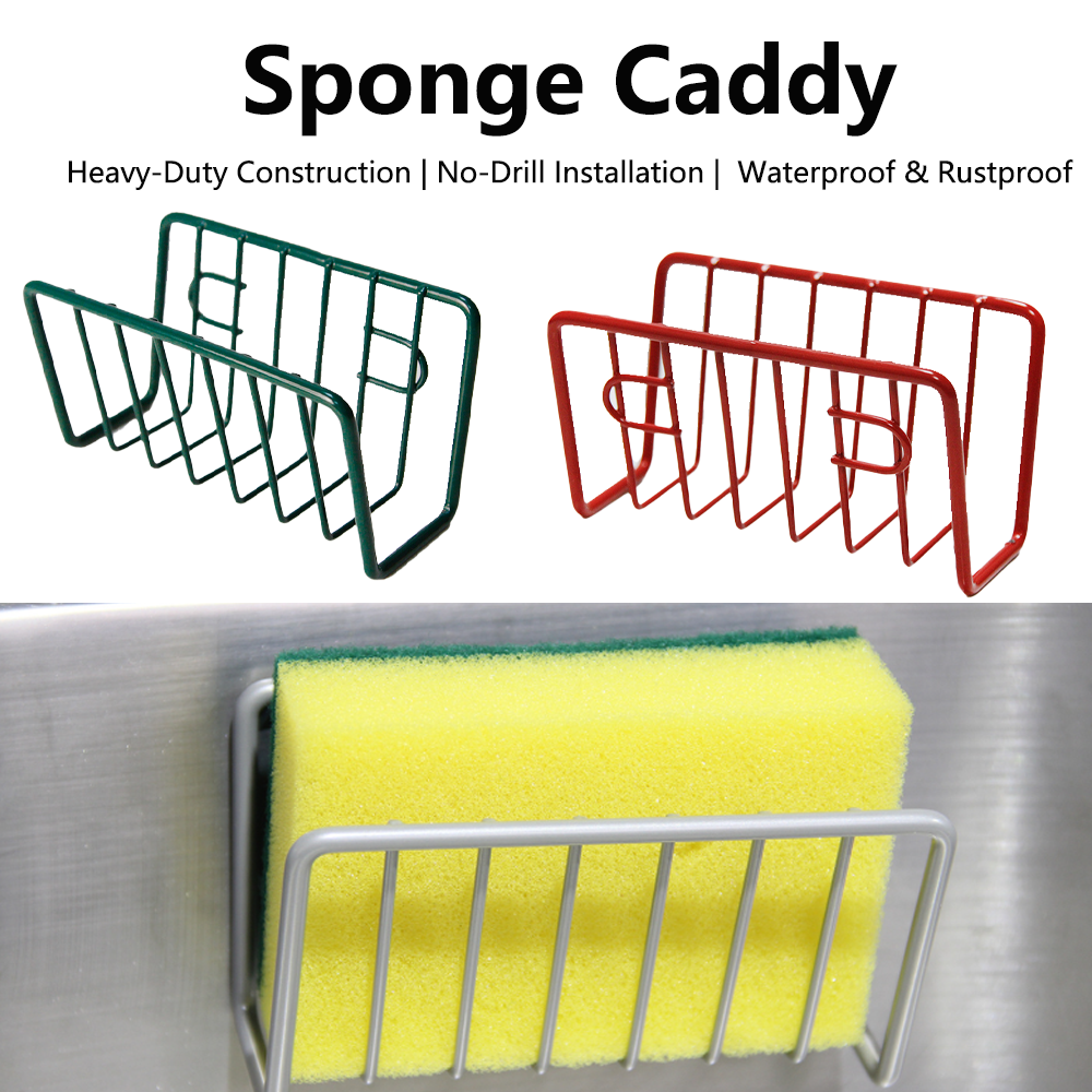 Oxide Pigment Soap - No-Drill Iron Sponge Holder Rack -