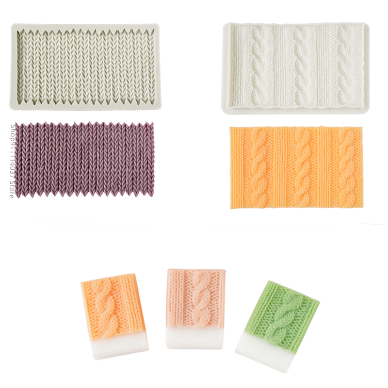 Soap Making Supplies - 1PCS Sweater Crochet Kniting Pattern Soap