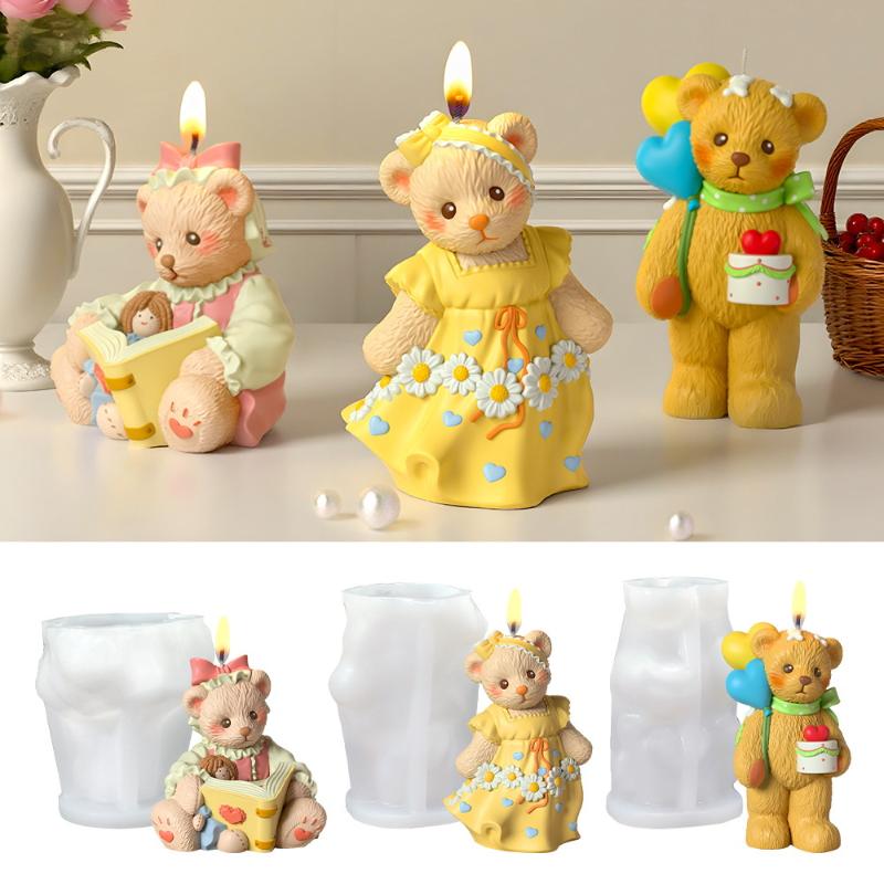 Soap Making Diy - 3D Cute Bear Resin Mold For