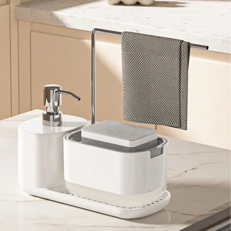 Soap Making Machine At Home - Soap Dispenser With Sponge Holder Cleaning