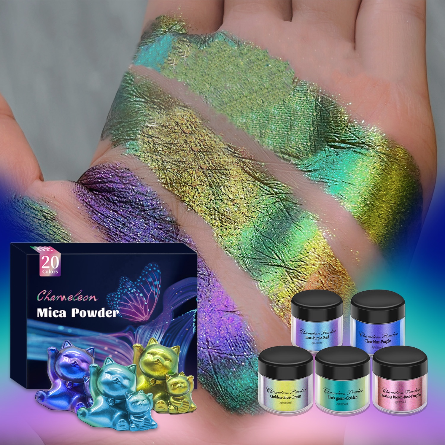 3g Chameleon Mica Powder Color – обзор и цена Oxide Pigment Soap