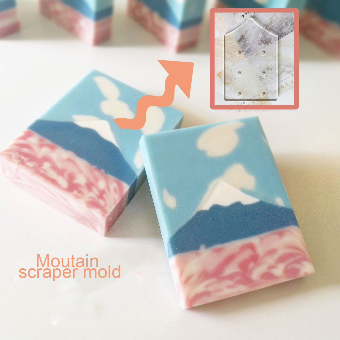 Moutain Pattern Scraper Rib So – обзор и цена Soap Making Hobby