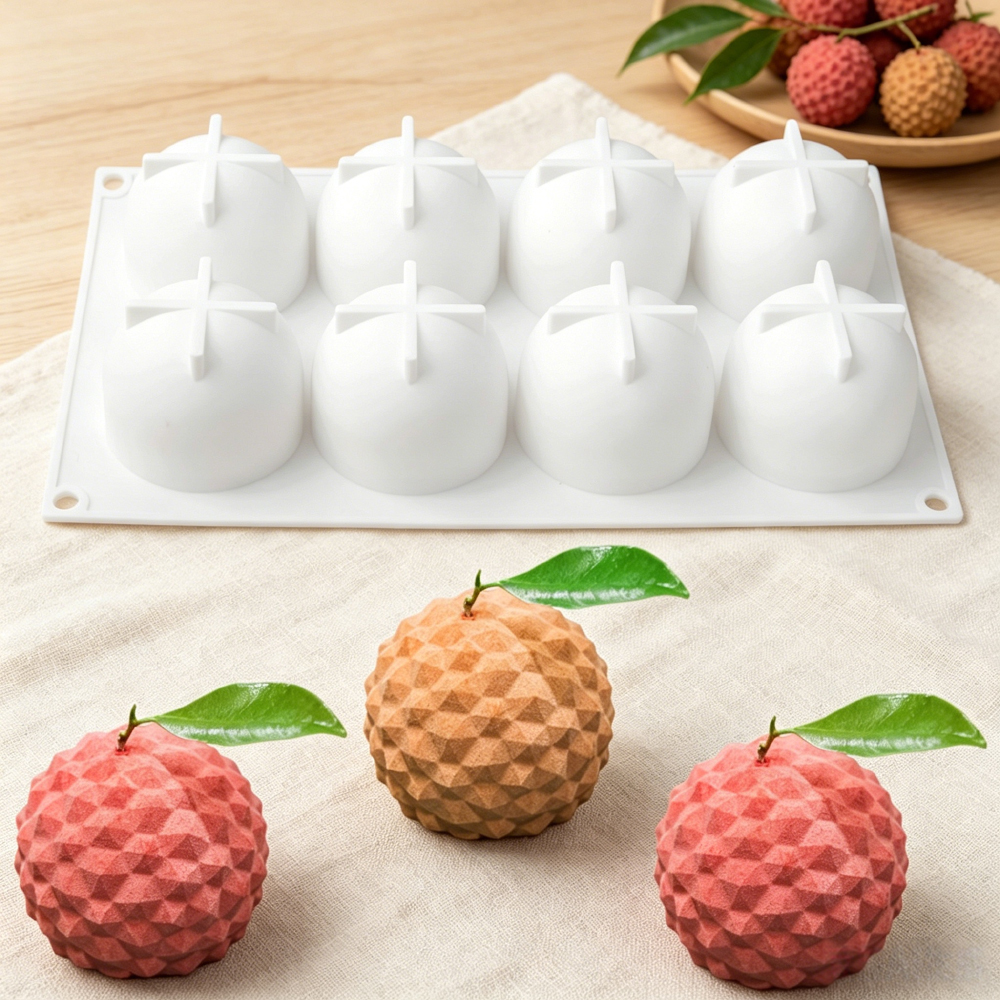 8‑Cavity Lychee Silicone Mold  – обзор и цена Soap Making Name