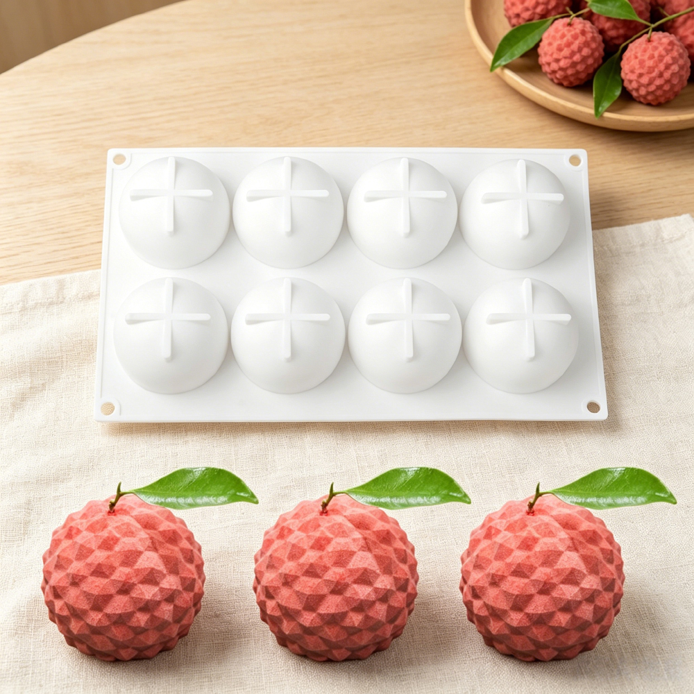 8‑Cavity Lychee Silicone Mold  – обзор и цена Soap Making Name
