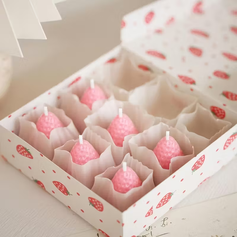 Strawberry Silicone Candle Mol – обзор и цена Soap Making Material
