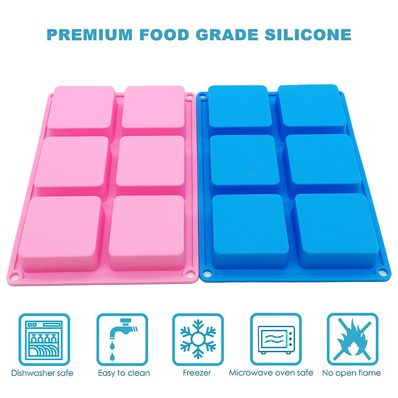 Square Soap Molds 6-Cavity Non – обзор и цена Soap Making Name