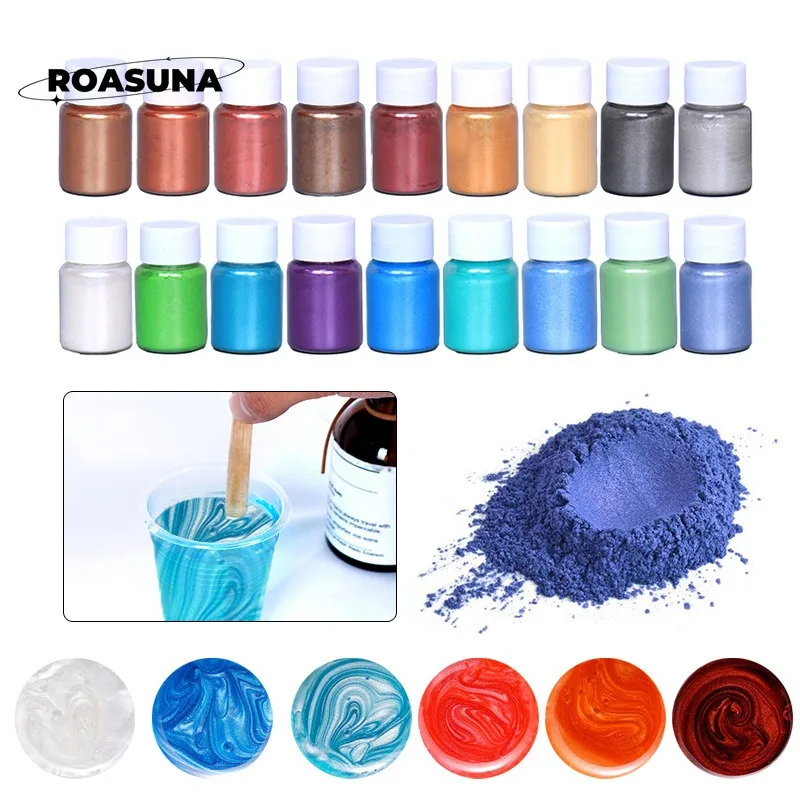 24 Colors Mica Pearl Powder fo – обзор и цена Oxide Pigment Soap