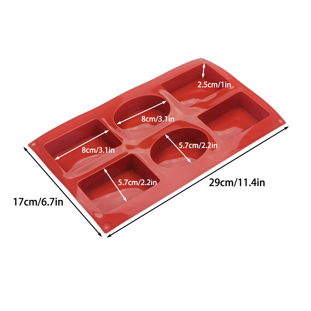 Silicone Rectangle Oval Combo  – обзор и цена Soap Making Name