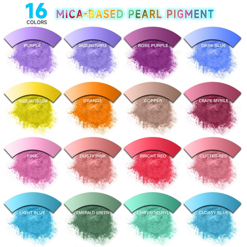 16Color Mica Powder Set，Per Pa – обзор и цена Oxide Pigment Soap