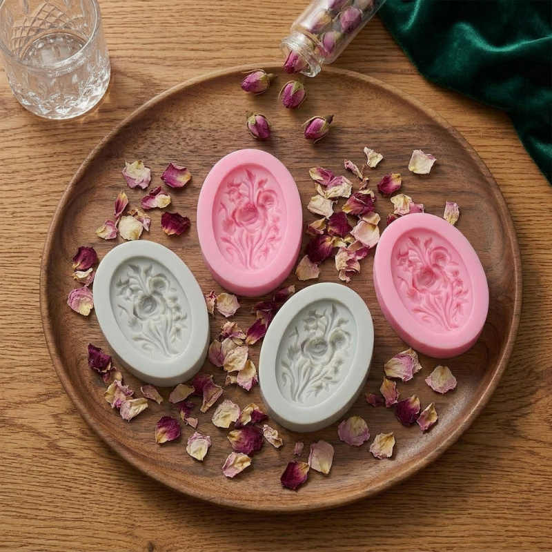 4 Silicone mold with flower sh – обзор и цена Soap Making Material